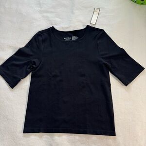 Bagatelle Midnight Black Short Sleeve Top